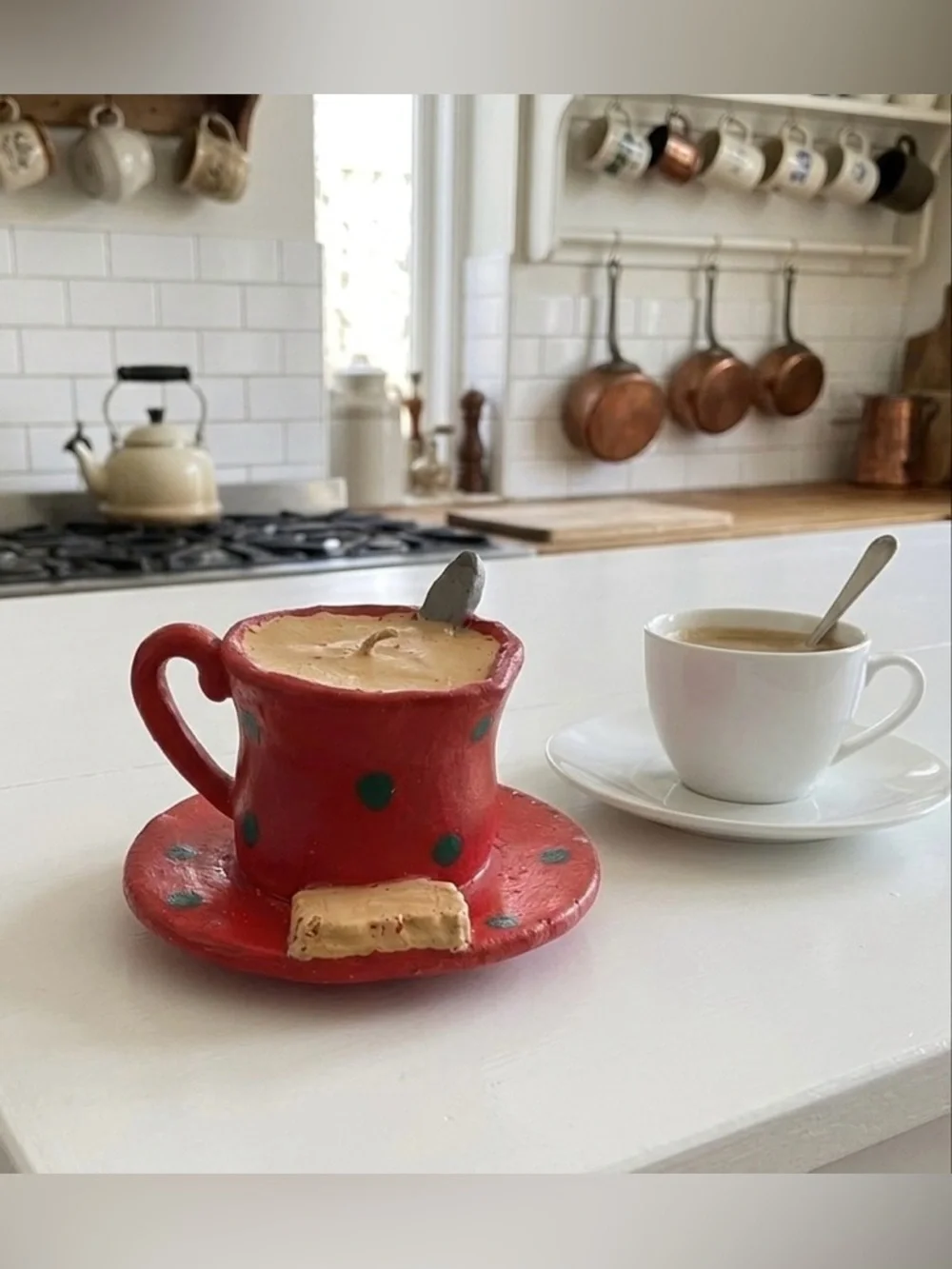 Coffee Cup & Saucer Candle